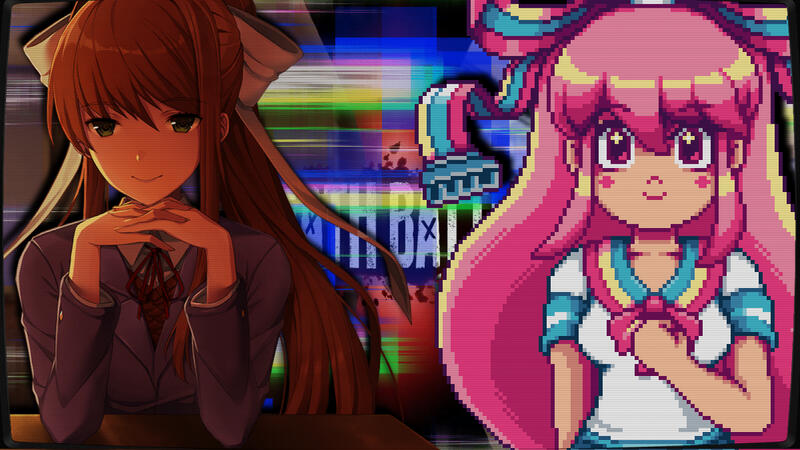Monika VS .GIFfany (Doki Doki Literature Club VS Gravity Falls)