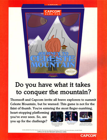 Celeste Mountain Concept Magazine Advertisement