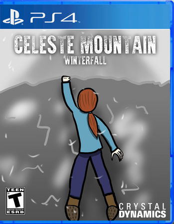 Celeste Mountain: Winterfall ("What If" Video Game Box Art)